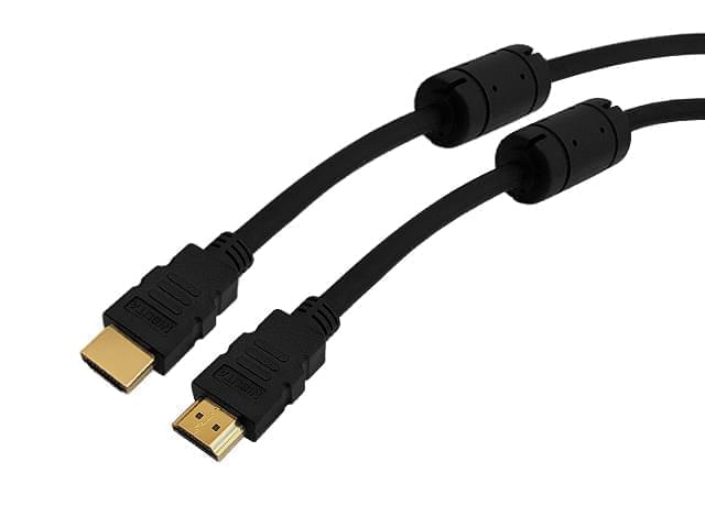 Cable HDMI de 10m dorado V2.0 con filtros 2160P 4K x 2K